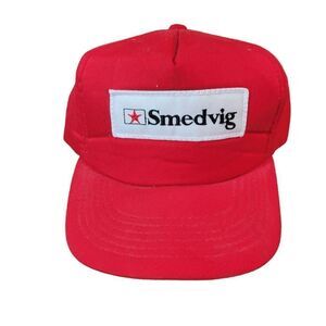 Vintage Smedvig  Oilfield Offshore  Truckers Hat Cap.